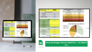 Monthly Budget Planner ULTIMATE 1.0 – Best tool to track monthly income, expenses, and savings for better financial management.